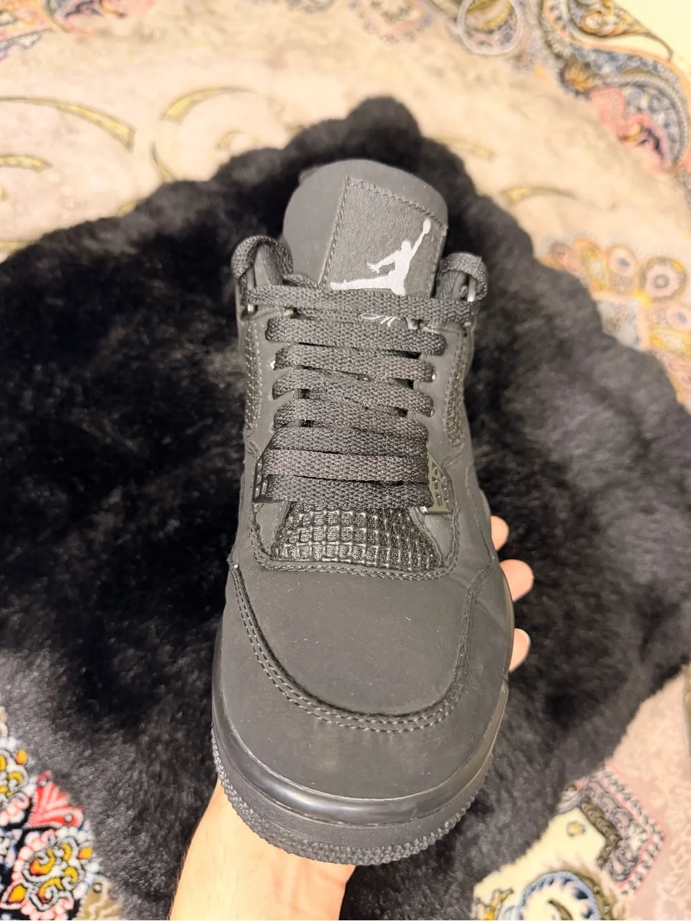 Jordan Black Men's Mid-Top Sneakers